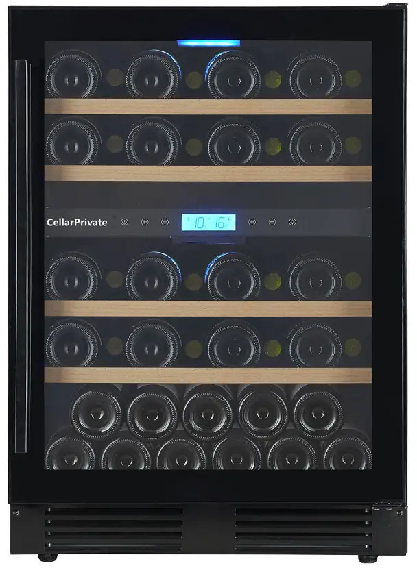 91023652 Винный шкаф Cellar Private CP043-2TB 59.50x82x57.20 см 44 бутылки цвет черный STLM-0445489