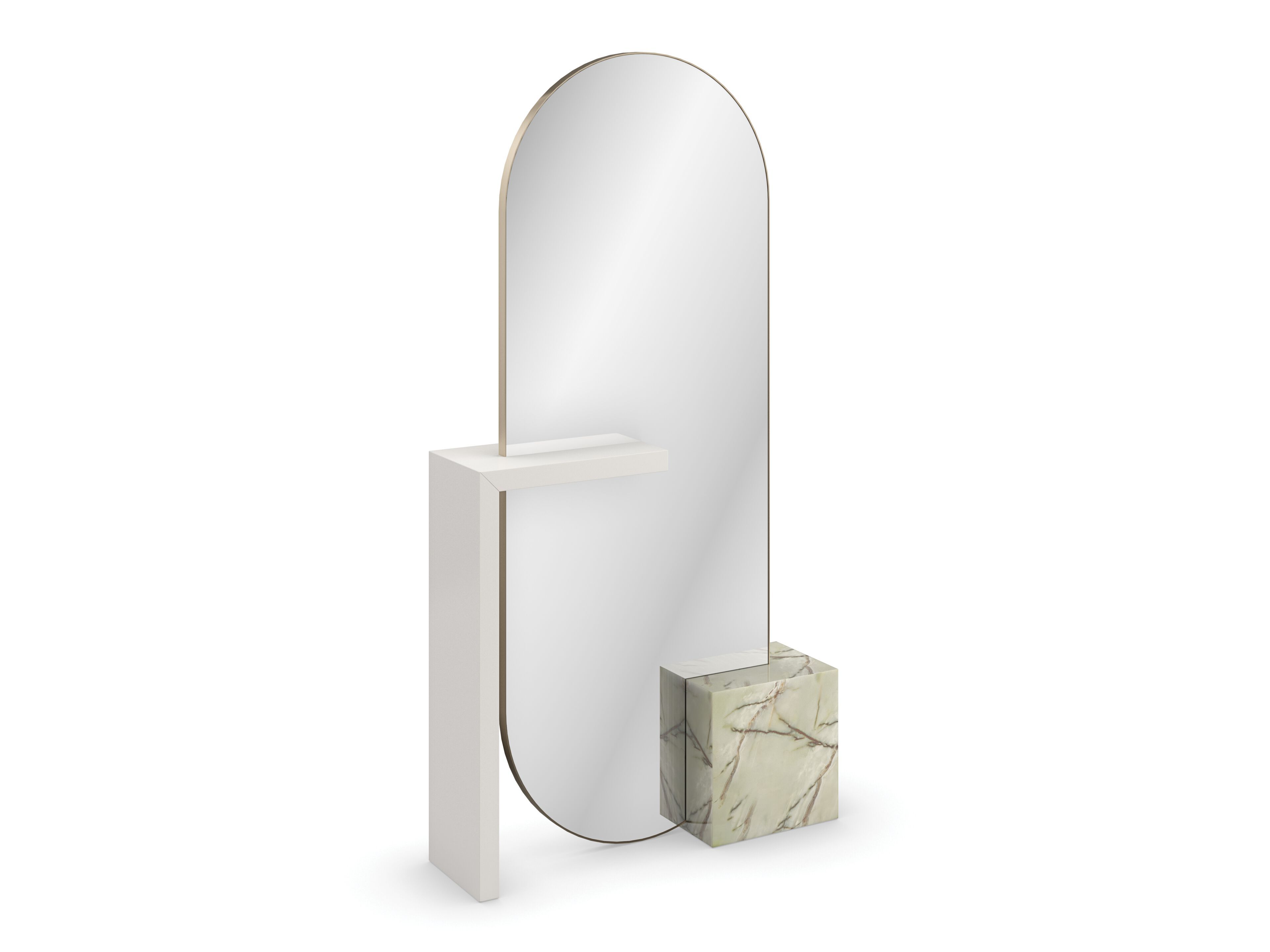 Овальное напольное зеркало в рамке Caracole MONACO ARCH-00027294