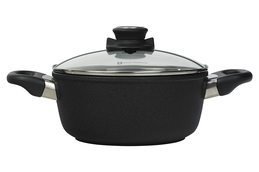 Сотейник Swiss Diamond со стеклянной крышкой, две ручки, Ø20 см XD6820C - Вид №2