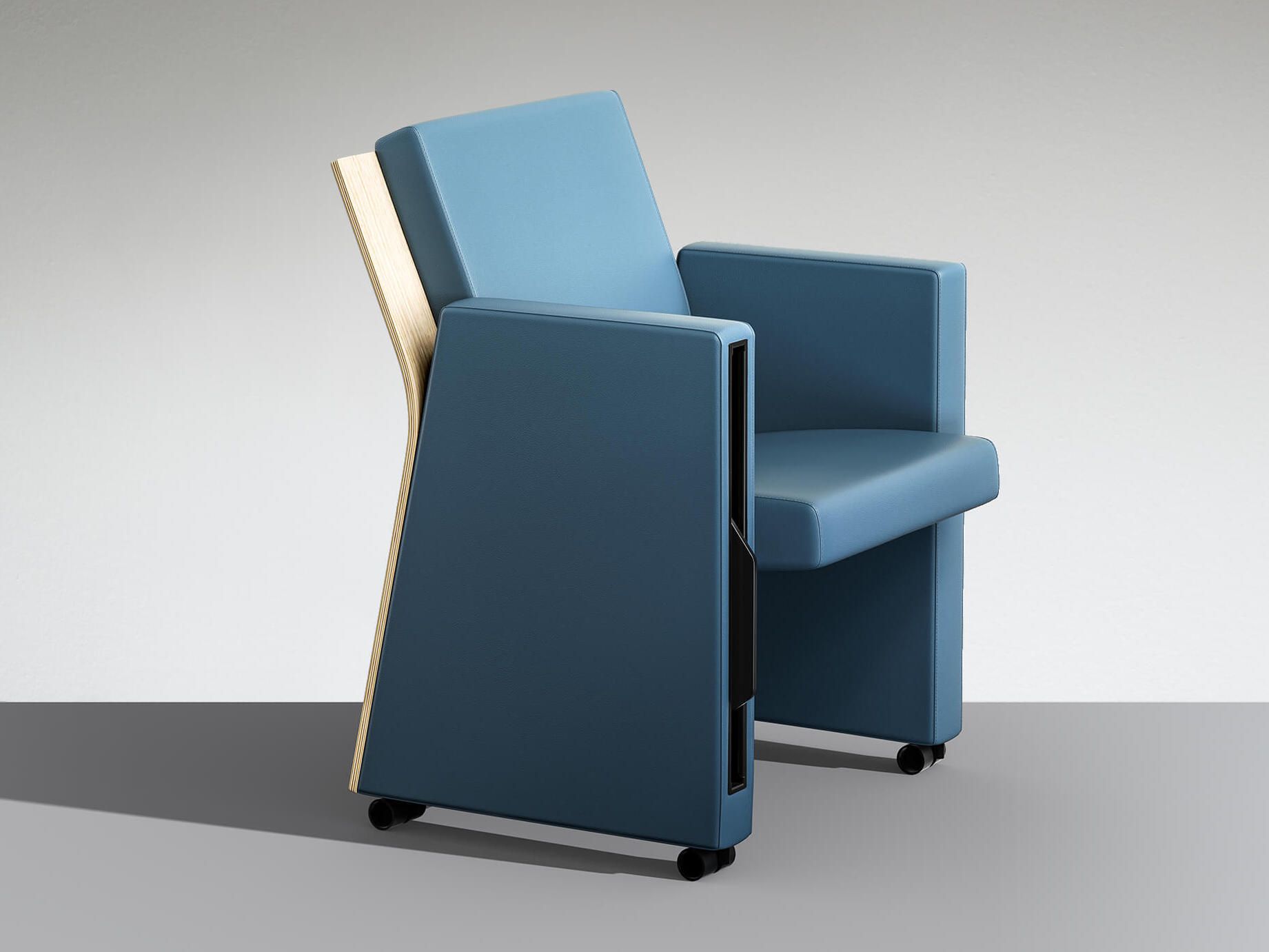 Кожаное кресло для аудитории LAMM FLEXA MOVE ARCH-00051392