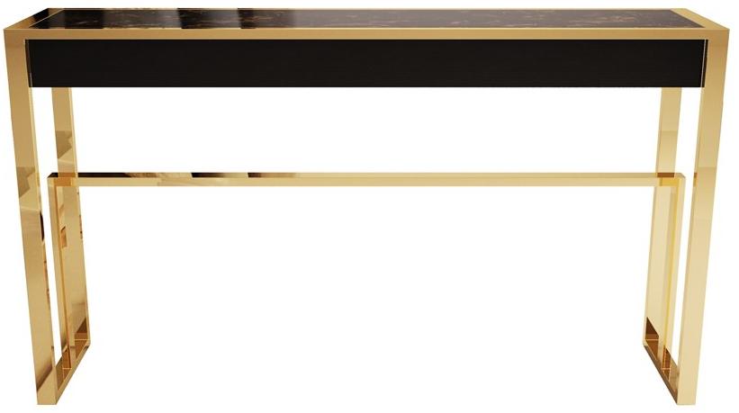 Porustudio Прямоугольный мраморный столик-консоль с ящиками sun-id-1351024 - Вид №2