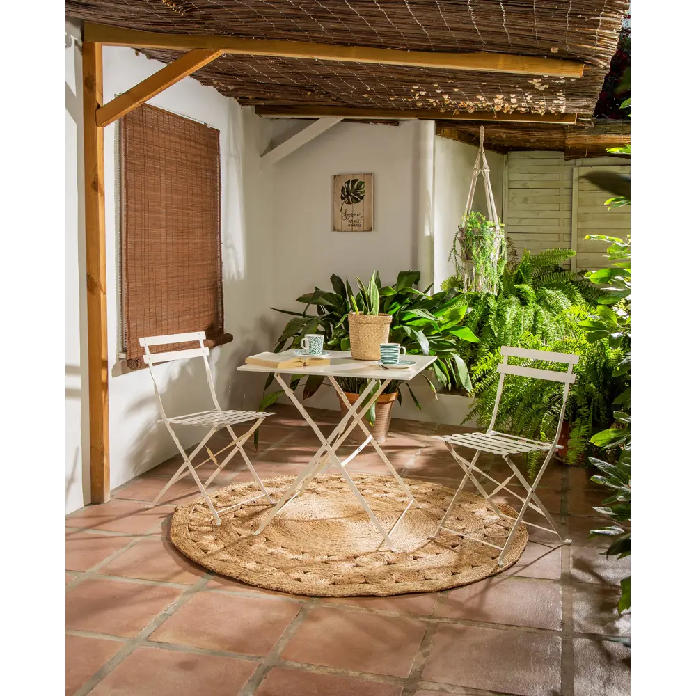 Стул Naterial Flora Origami складной 47х41х80 см сталь кремовый STLM-2056142 - Вид №9