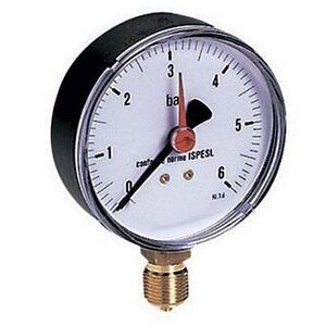 Манометр радиальный 63 мм 1/4'' 6 бар EMMETI