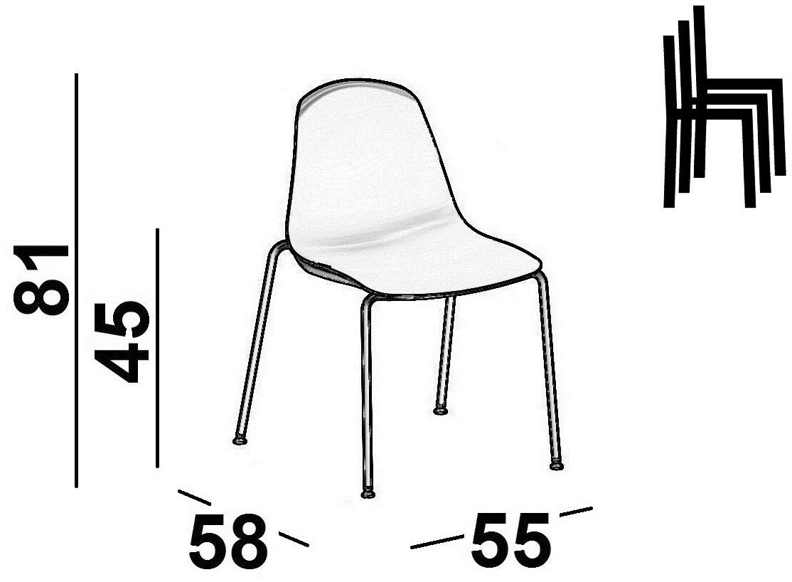Luxy Стул с мягкой подкладкой Epoca sun-id-1415719 - Вид №4