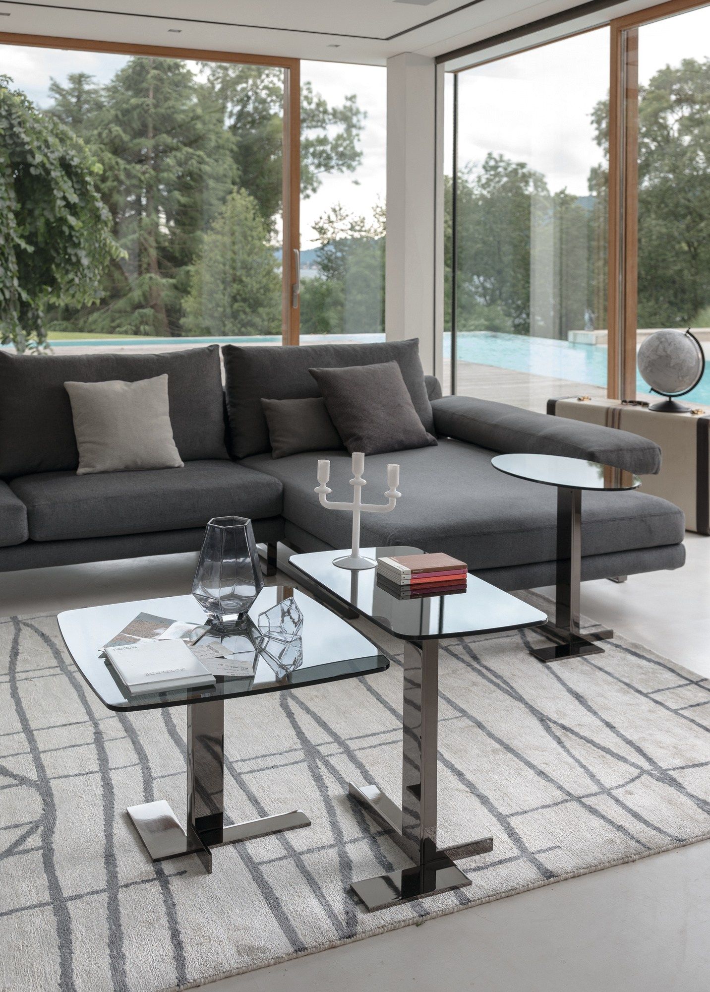 Круглый стеклянный журнальный столик Arketipo LITH ARCH-00147931 - Вид №3