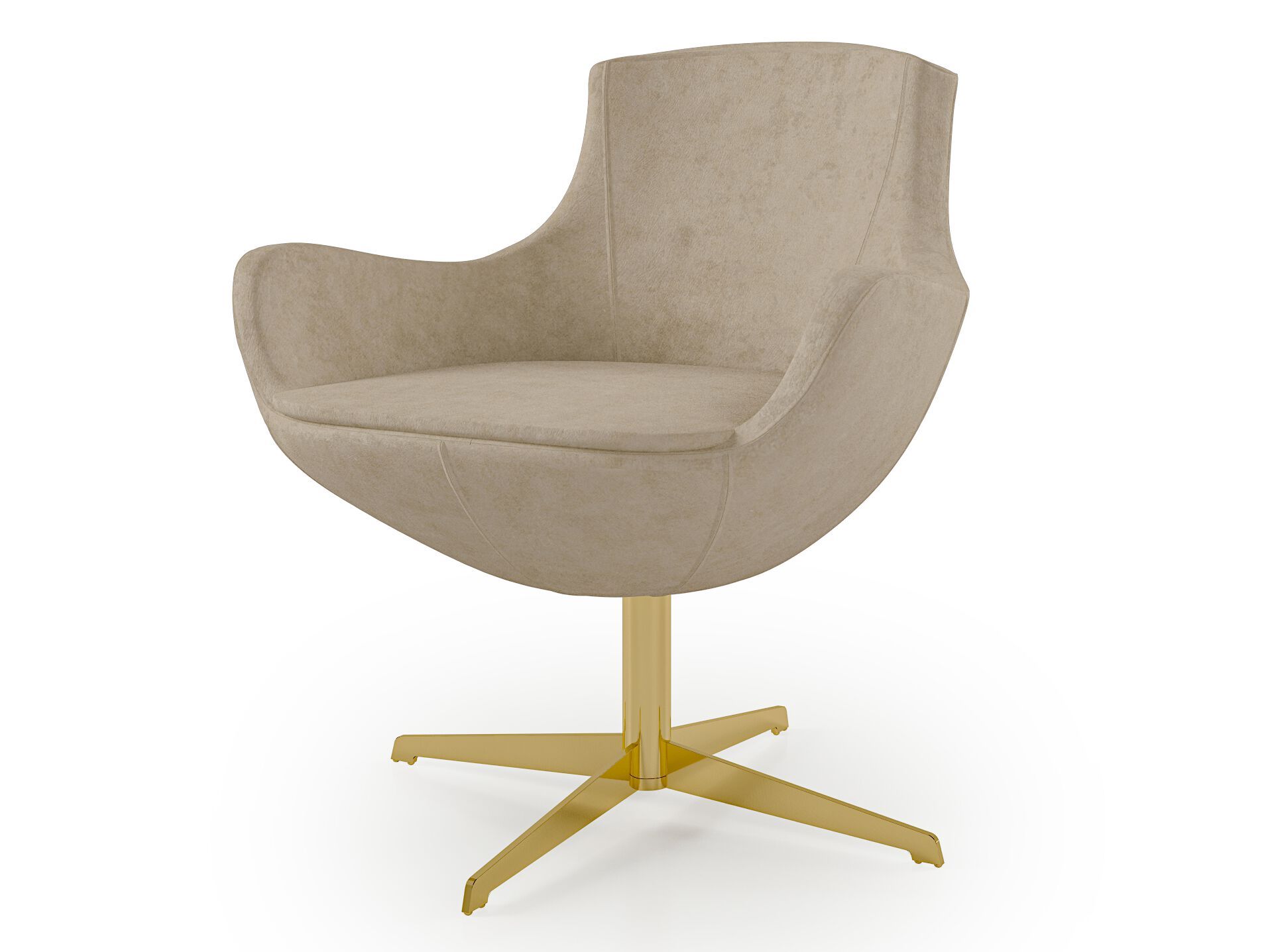 Кожаное вращающееся кресло с подлокотниками Bizzotto Italia Symphony-Infinity ARCH-00140080 - Вид №2