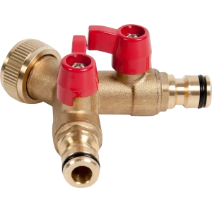 Разветвитель BOUTTE для шланга с двумя кранами и резьбой 3/4 дюйма 10724758