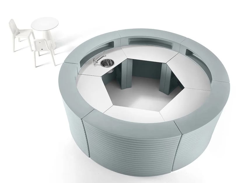 Наружная полиэтиленовая барная стойка Lyxo Design HANGAR 60 ARCH-00033533