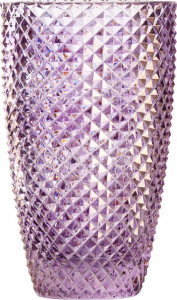 10636347 Cristal de Paris Ваза Cristal de Paris "Диамант" 35см (фиолетовая) Хрусталь