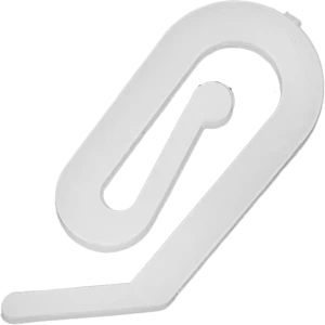 Крючок-улитка для штор на потолочный карниз цвет белый 20 шт.