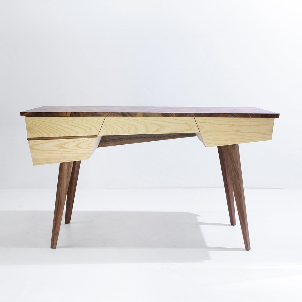 Стол рабочий письменный с 4 ящиками ясень Argus ACWD ARGUS 00-3981949 Орех;бежевый;коричневый  - Вид №2