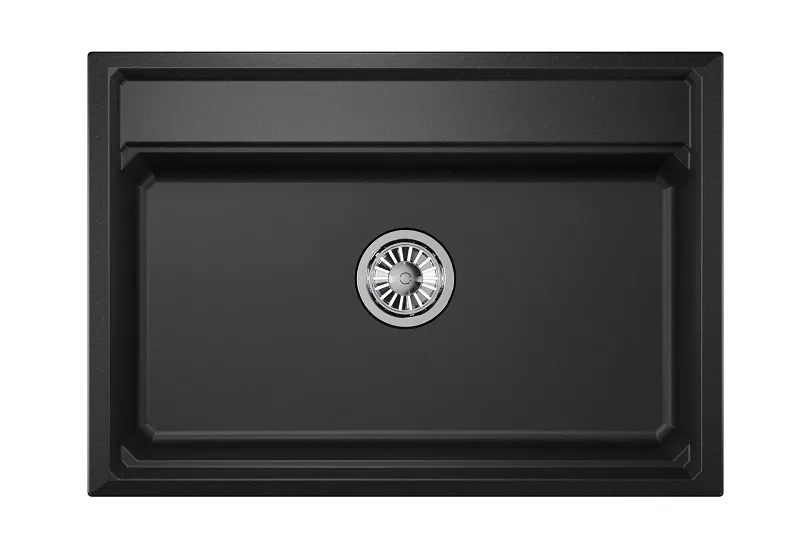 KS-7301, ЧЁРНЫЙ кухонная мойка, кварц GRANULA Kitchen Space 7301-ST321 - Вид №2