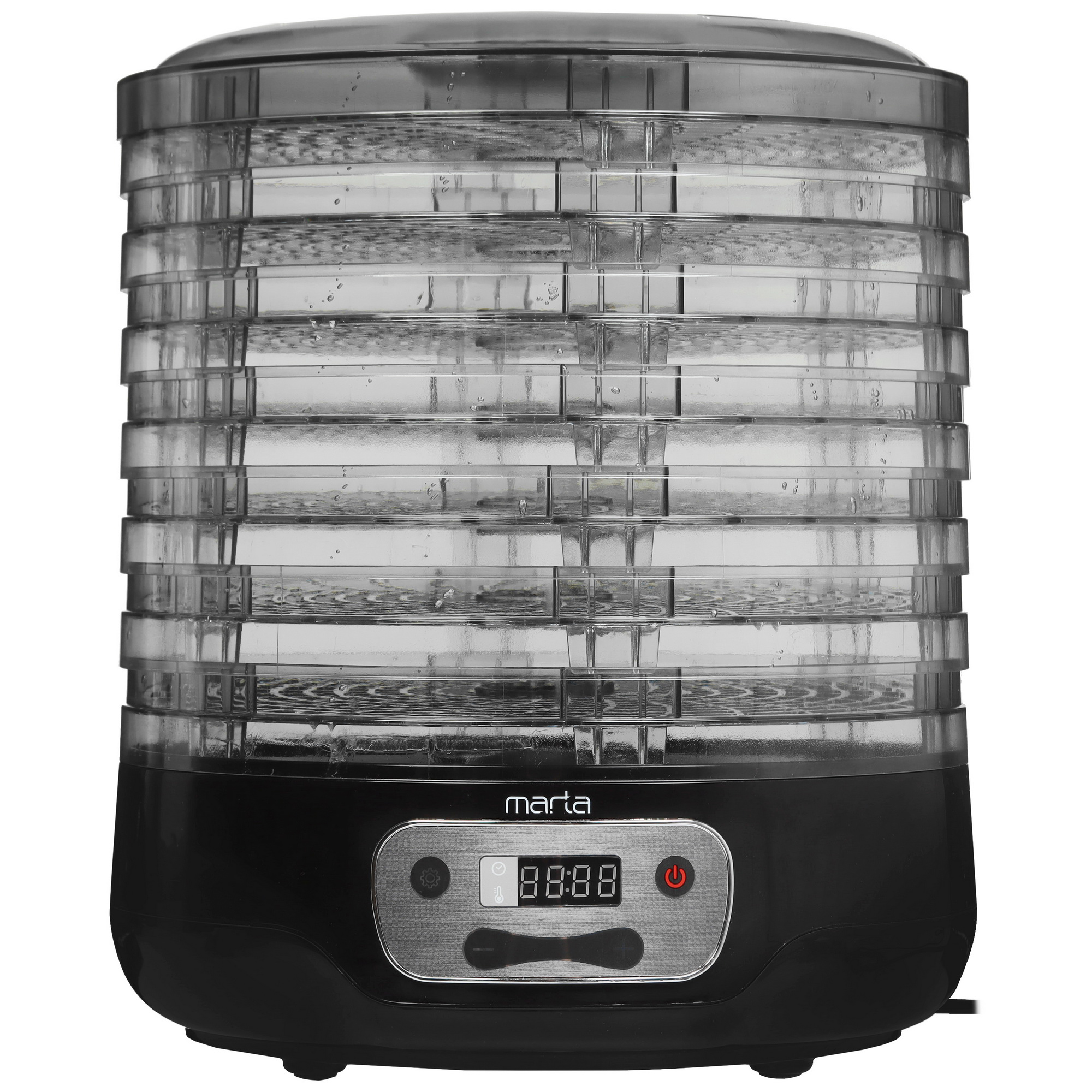 9921943 Сушилка для овощей и фруктов MARTA MFD-507PS черный STDN-0110240 - Вид №1