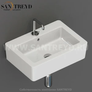 324201 Подвесная раковина настенная прямоугольная Kerasan Ego