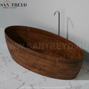 UWD MADRA N1 Ванна свободностоящая 190 см из сапели N1Madra190.sapele