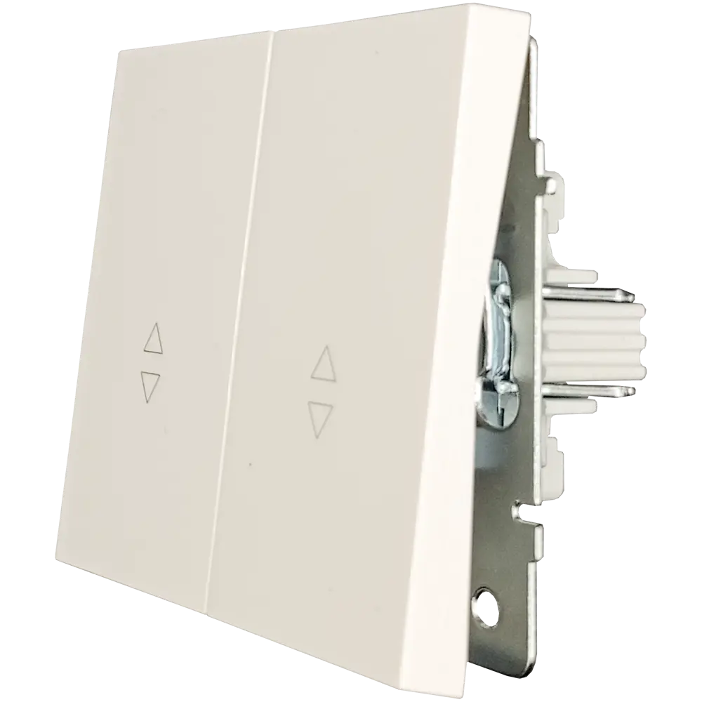 Выключатель проходной встраиваемый Lezard Zima 2 клавиши цвет слоновая кость 89446322 STLM-2149371 - Вид №1