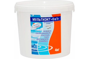 18073339 Средство для обеззараживания и очистки воды МУЛЬТИЭКТ 6 в 1, ведро 4 кг М64 МАРКОПУЛ КЕМИКЛС