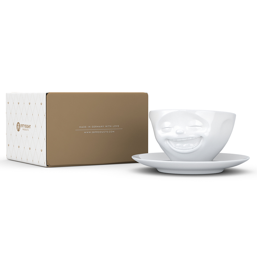 T01.47.01 Чайная пара tassen laughing 200 мл белая Tassen by FIFTYEIGHT PRODUCTS  - Вид №9
