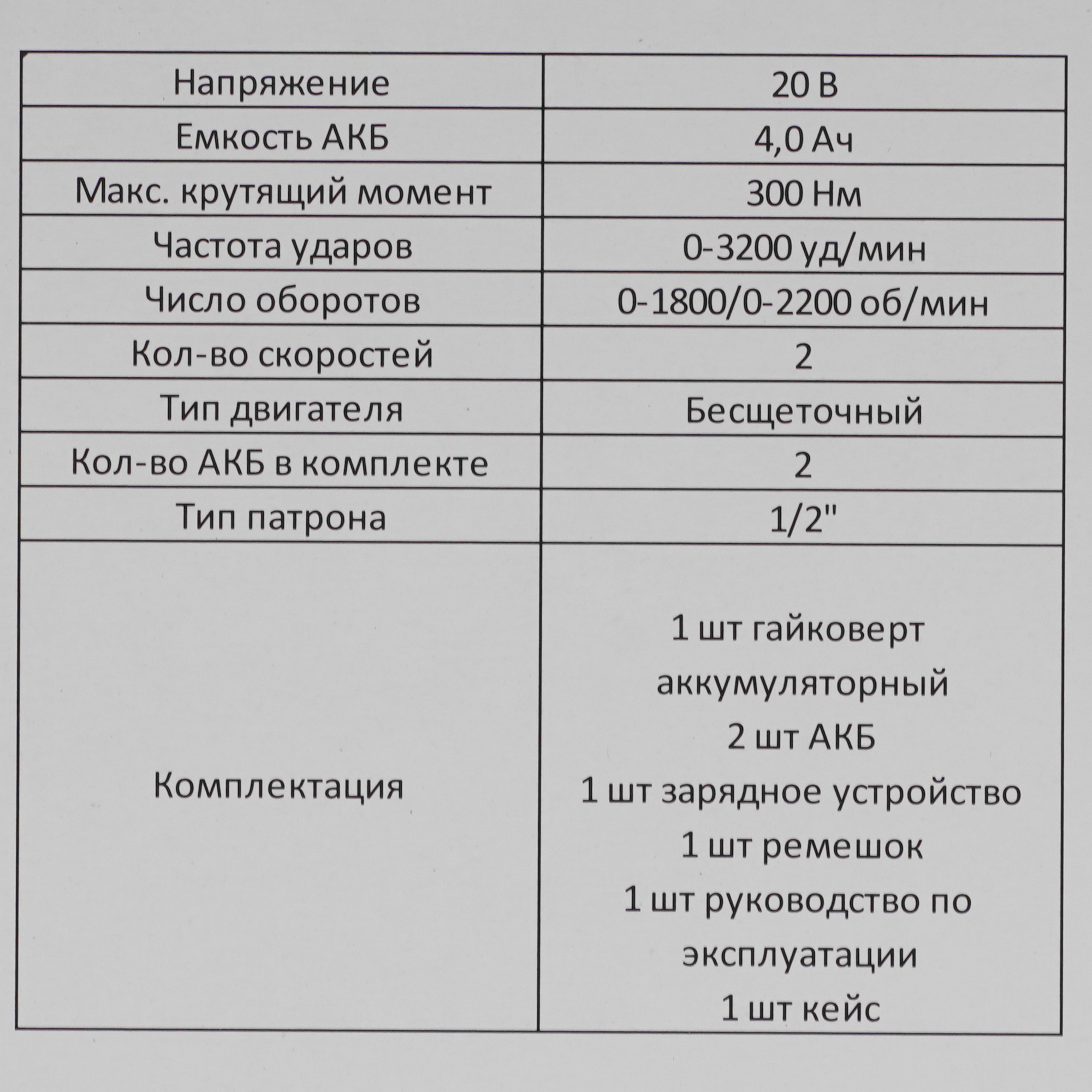 Гайковерт Zitrek Crusher 20 9179072 STDN-0015559 - Вид №8