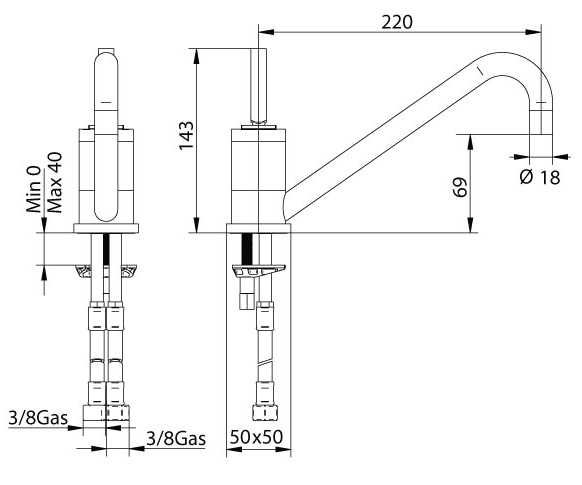 1873200000 Смеситель Bandini Free Santreyd - Вид №1