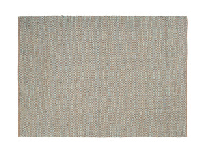 Прямоугольный ковер ручной работы из джута и хлопка