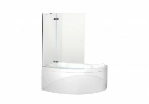 Шторка для ванны Aquanet Beta 2 NF7221-2 hinge L, прозрачное стекло