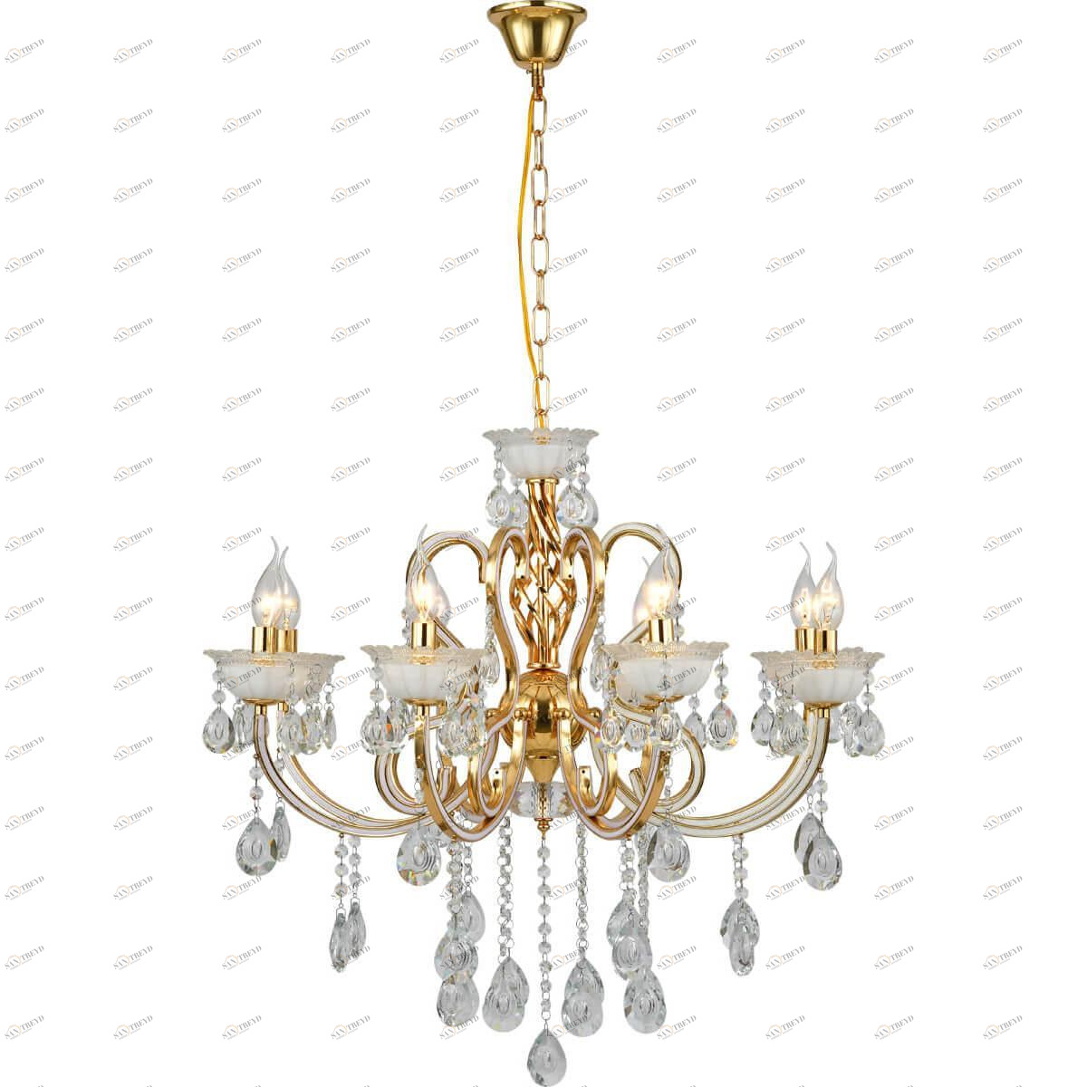 Подвесная люстра Stilfort Bolla 1035/03/08P STILFORT ДИЗАЙНЕРСКИЕ, BOLLA 00-3888491 Золото;прозрачный 