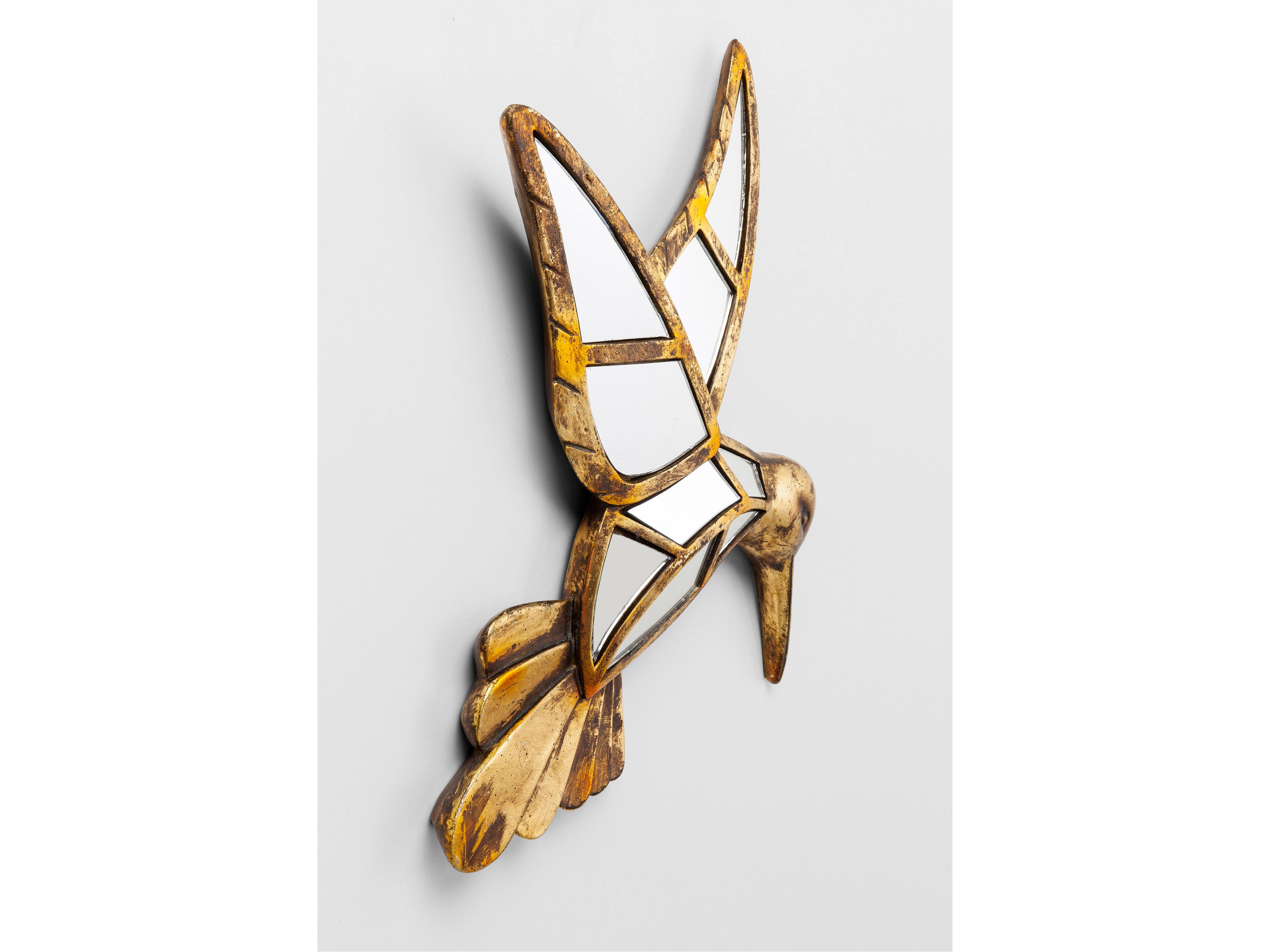 Декоративный предмет стены / зеркало из полирезина KARE Design HUMMINGBIRD MIRROR ARCH-00005427
