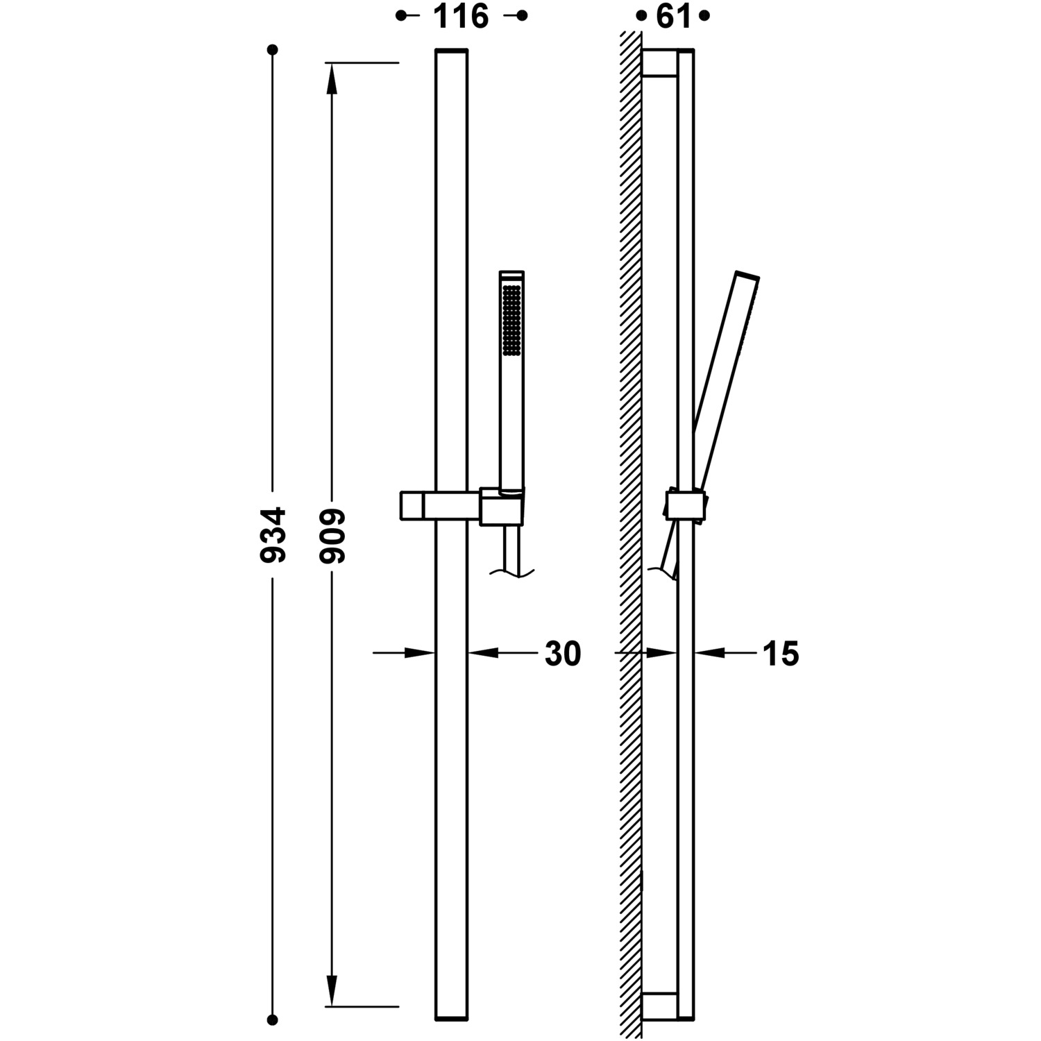 Набор душевых перекладин-03452702 TRES Showers - Вид №1