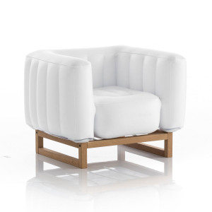 MOJOW Кресло YOMI WOOD непрозрачное Белый FYCB02BO
