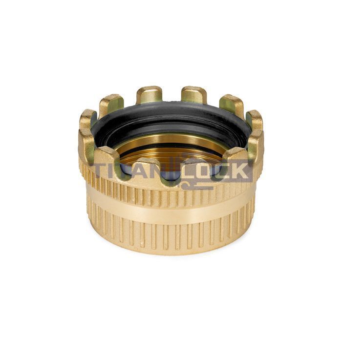 Соединение TankWagen, муфта (мама), латунь, TLMK50BR TITAN LOCK  - Вид №3