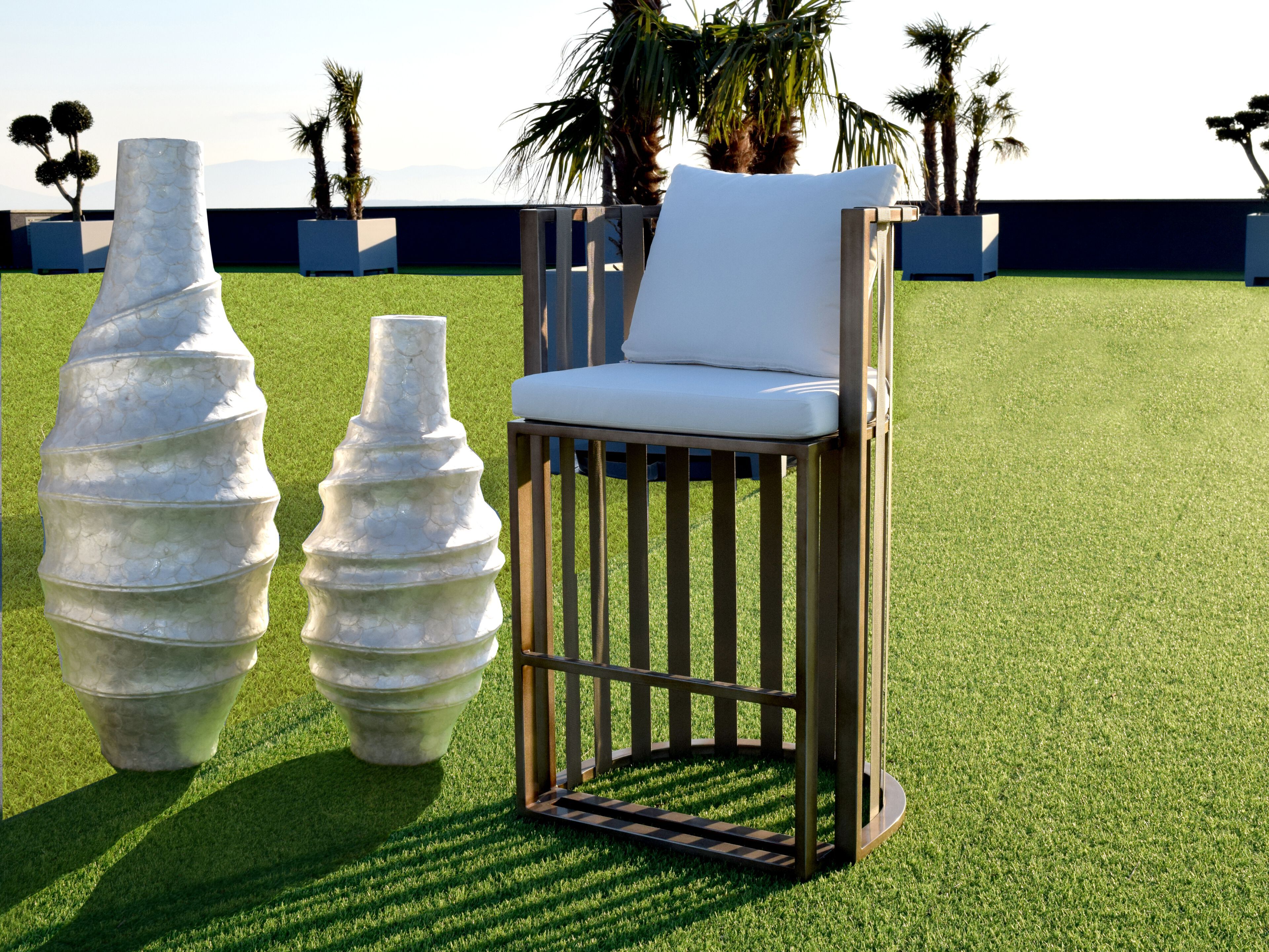 Алюминиевый садовый стул с подставкой для ног ABLE Богота ARCH-00058509 - Вид №3