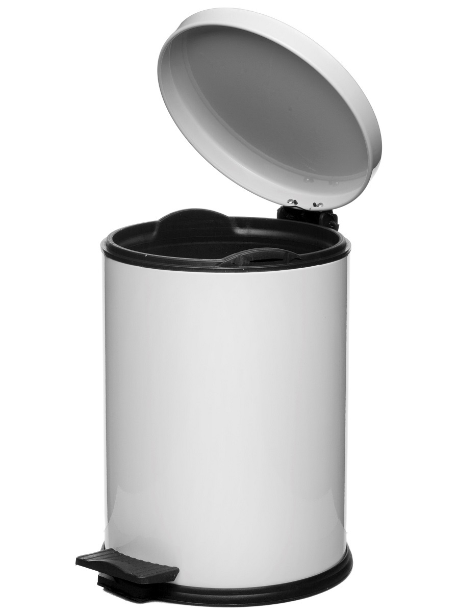 Вёдра с педалью и крышкой Aquila 12L White NAVAKO 11031 - Вид №1