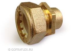 Муфта с уменьшением в.р. (мама) 20мм* 1/2 дюйма Flexible hose Россия