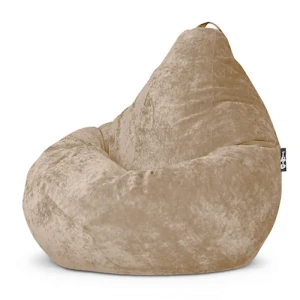 91470713 Кресло-мешок Goodpoof XXXL 95x135x95 см вельвет цвет латте STLM-1398436