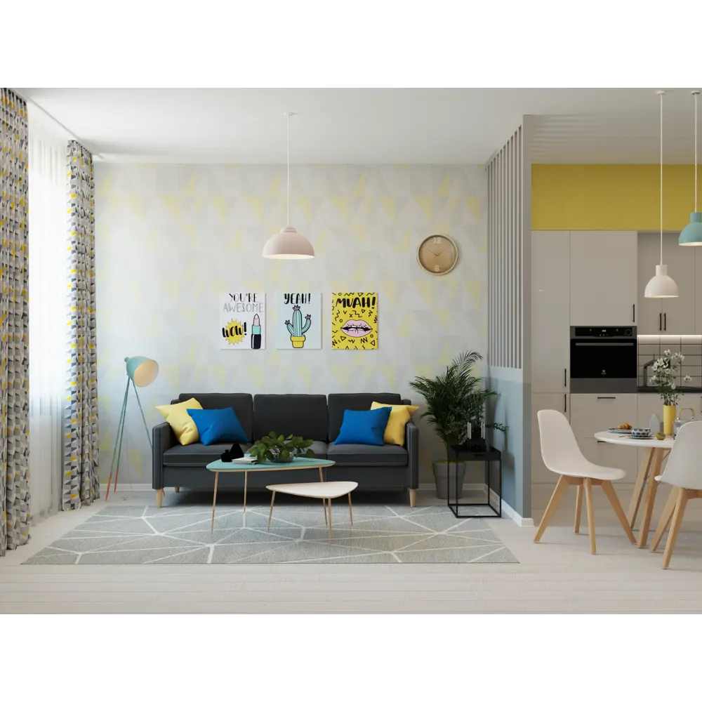 Штора на ленте «Сканди» 160х260 см хлопок/полиэстер цвет серый Altali STLM-2076348 - Вид №9