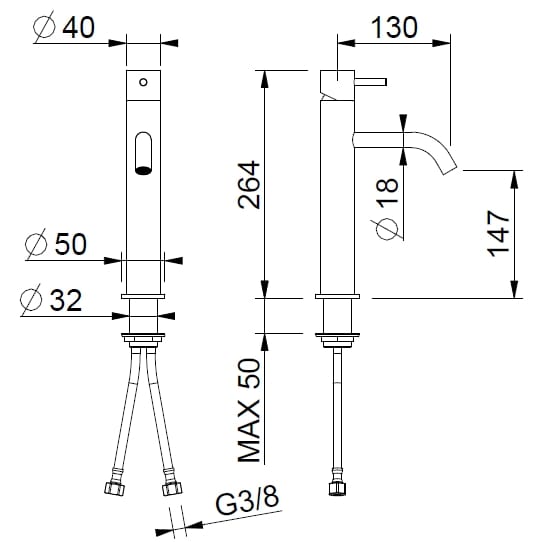 Смеситель для раковины из нержавеющей стали BEAMTECH Level ARCH-00050971 - Вид №5