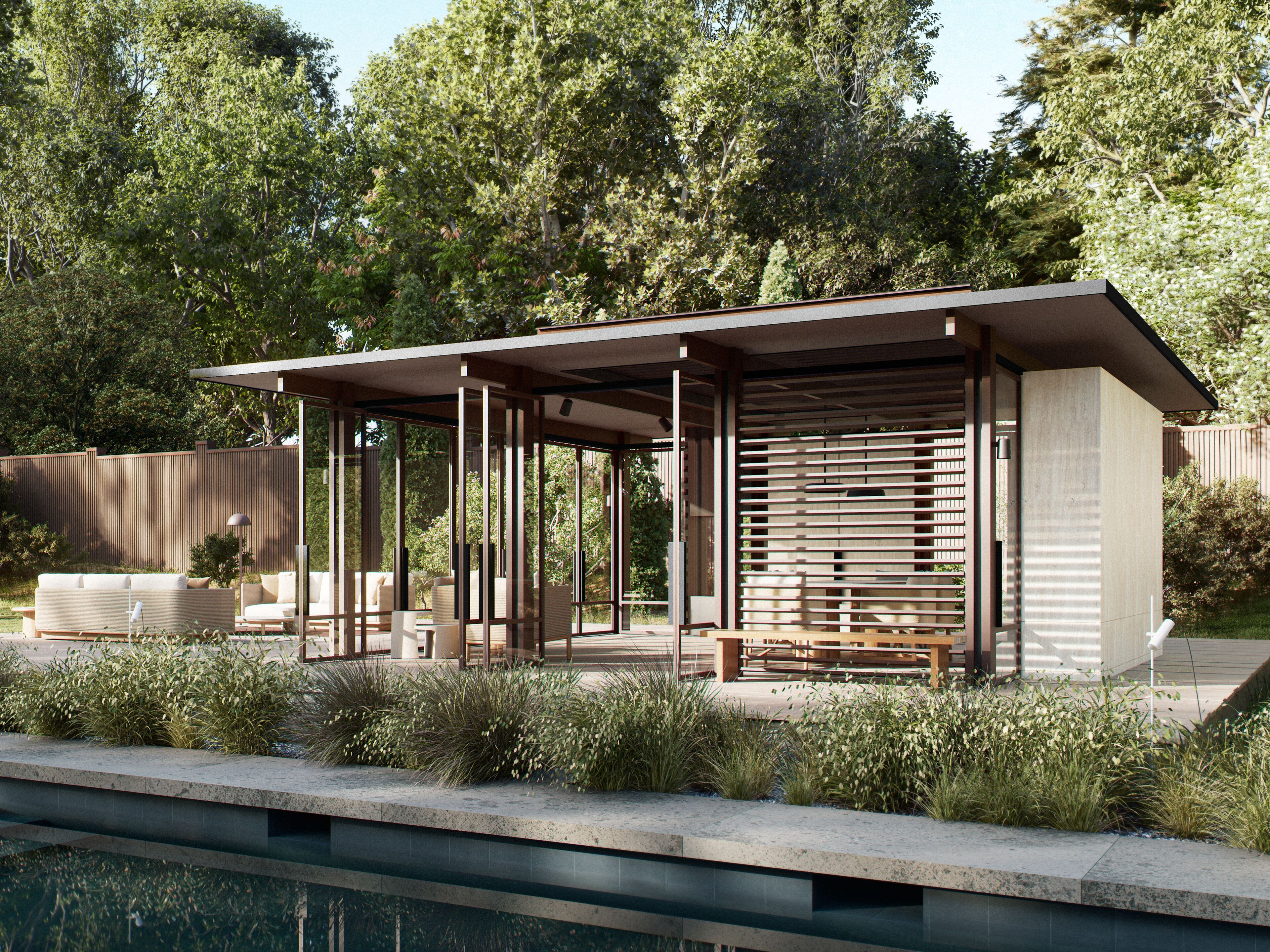 Алюминиевый и стеклянный зимний сад Kettal V PAVILLION ARCH-00117228