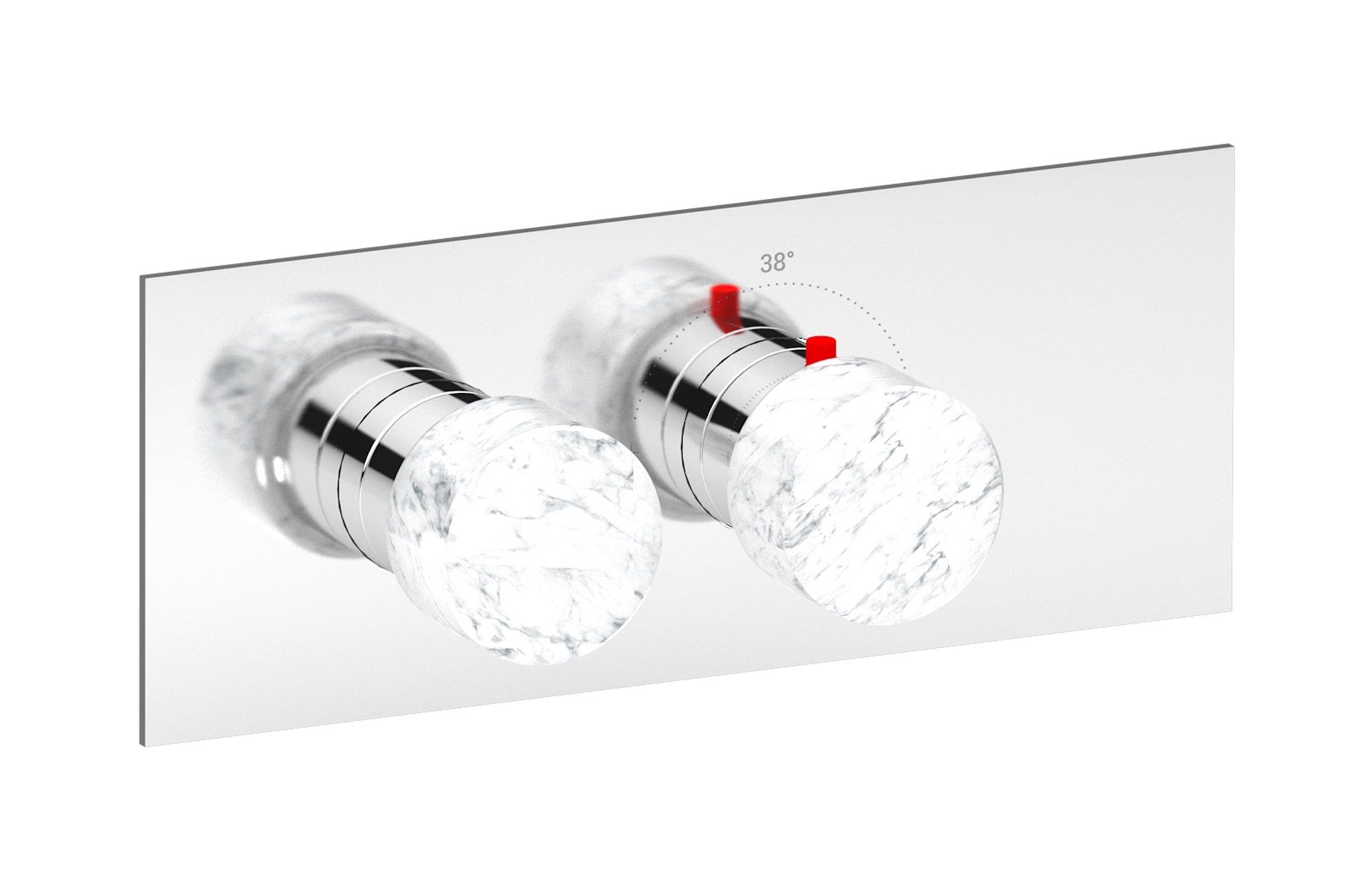 Термостатический смеситель для душа с 2 отверстиями IB Aqua ARCH-00129169 - Вид №5
