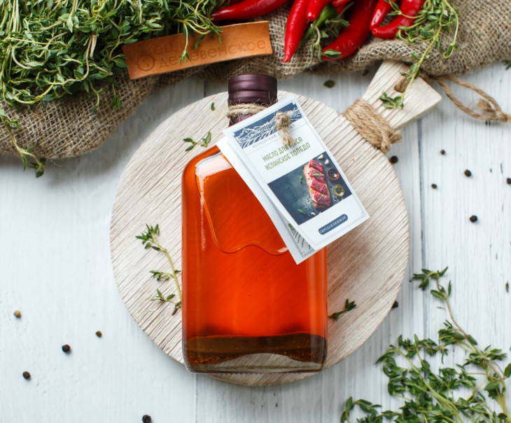 6569 Масло с приправами "Для мяса испанское толедо" Вкусляндия 