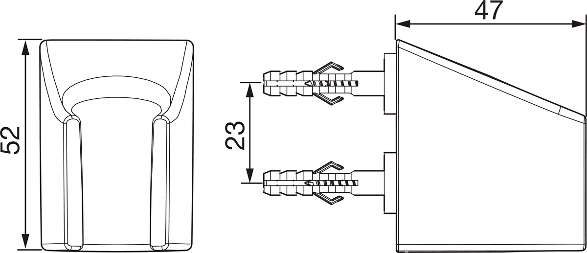 Oras 251050 Держатель ручного душа, Apollo 251050  Хром  - Вид №1