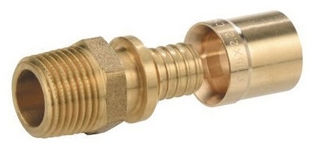 90159831 Штуцер с наружной резьбой PEXY Max латунь 20x2.8 - 3/4" STLM-0120310 COMAP