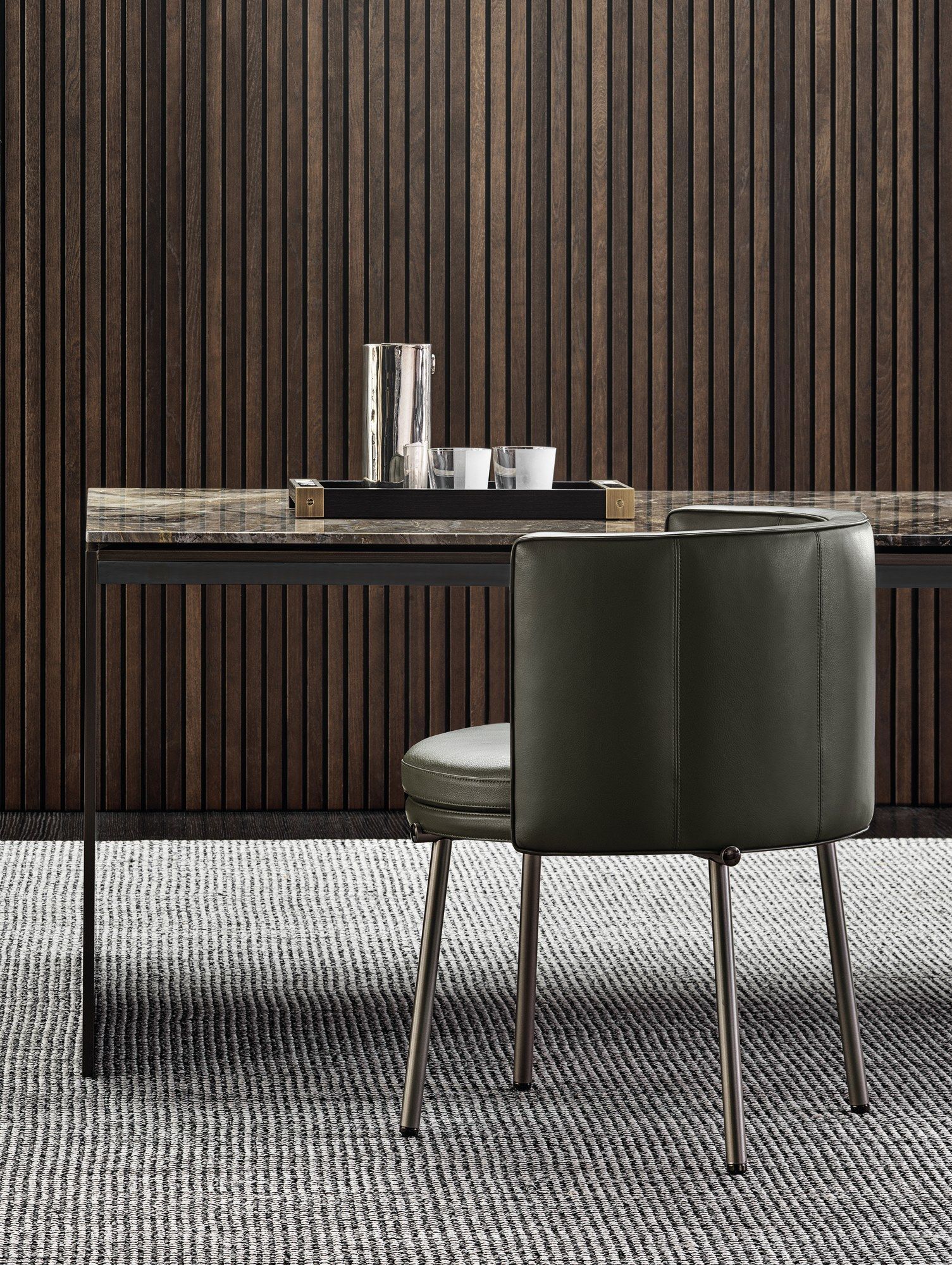 Мягкий стул из ткани Minotti Torii ARCH-00134345 - Вид №5