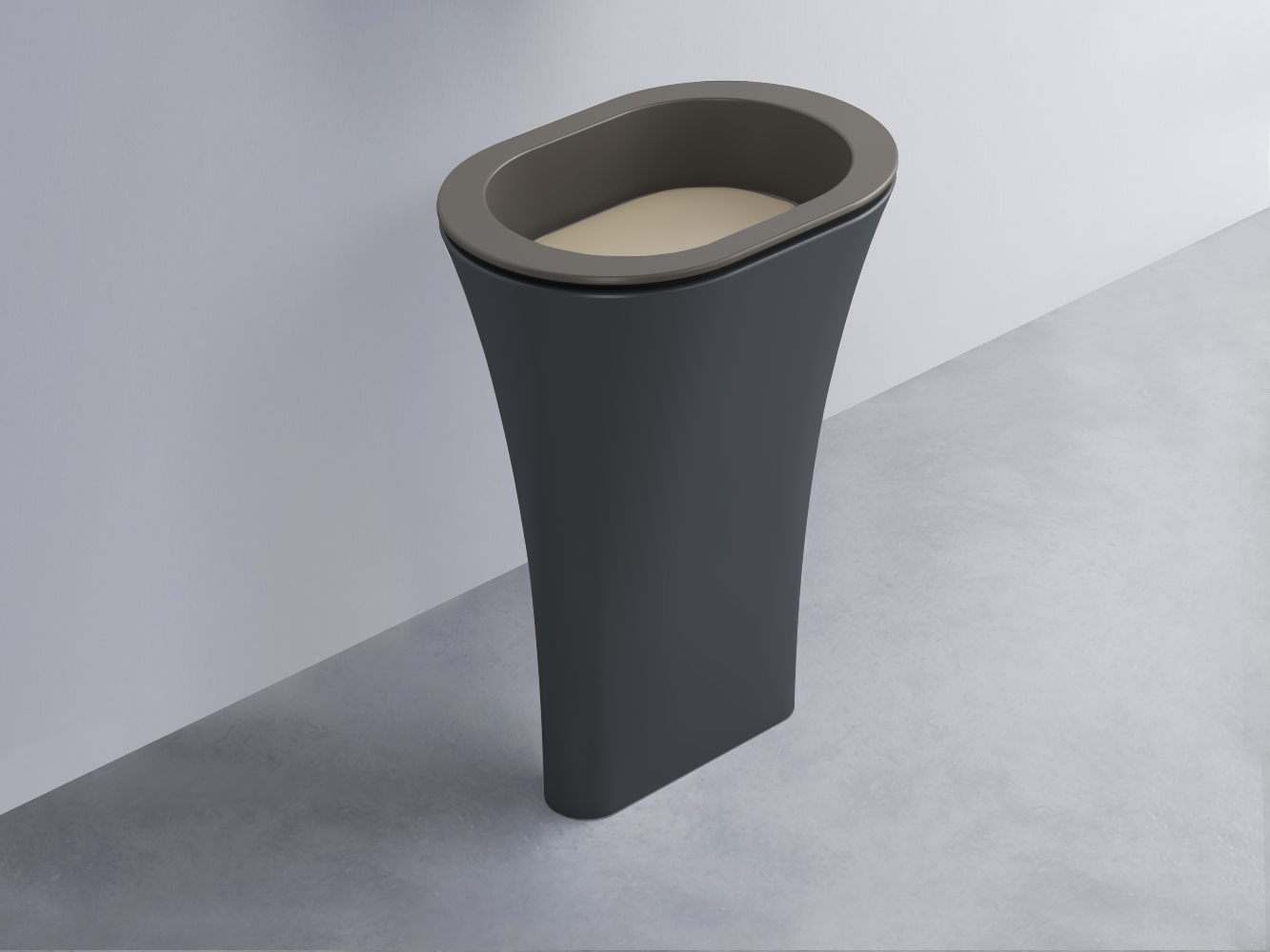 AMLA65-FN+AMPILO-AV+AMCOLO-BA Раковина Amedeo Ovale отдельностоящая cielo Enjoy + Amedeo Ceramica Cielo