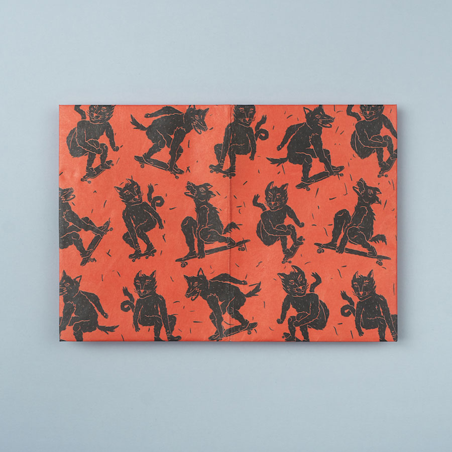 NС-030 Обложка на паспорт new skate, оранжевая New wallet  - Вид №2