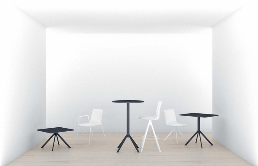 Ares Line Круглый высокий стол из стали Liner sun-id-1507512 - Вид №1