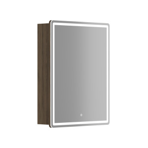 Зеркальный шкаф Mirror 590x150х740 мм, с LED подсветкой MI60ECH