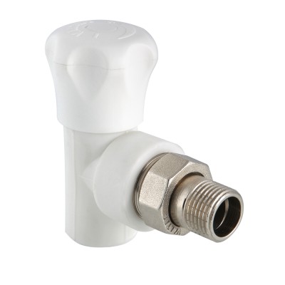 VTp.718.V.02004 Клапан полипропиленовый со сгоном угловой Valtec 20 мм х 1/2" 