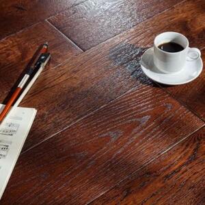 Массивная доска Parketoff Классика Мускат Дуб с брашью (Текстурированная) 900х125 мм.