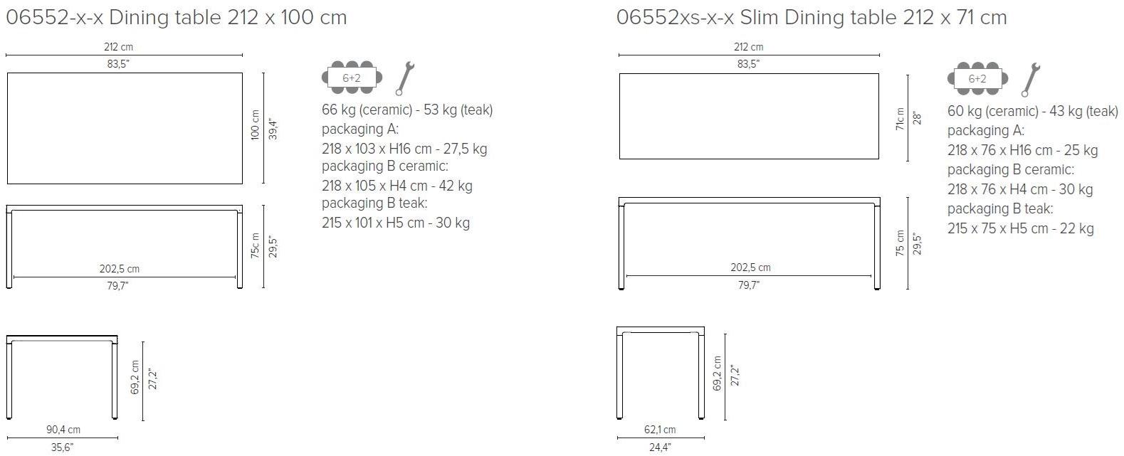 TRIBÙ Прямоугольный обеденный стол Illum sun-id-1378500 - Вид №7